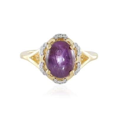 Anillo en plata con Rubí estrella