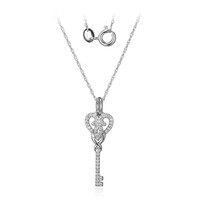 Collar en plata con Topacio blanco