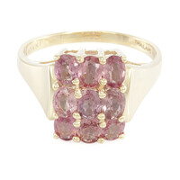 Anillo en oro con Zafiro Padparascha no calentado (AMAYANI)