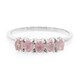 Anillo en plata con Zafiro Padparadscha