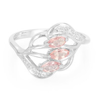 Anillo en plata con Zafiro Padparadscha