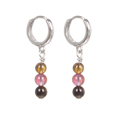 Pendientes en plata con Turmalina