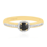 Anillo en plata con Diamante negro