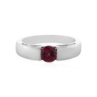 Anillo en plata con Granate Magenta
