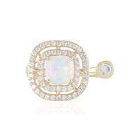 Anillo en oro con Ópalo Welo AAA (de Melo)