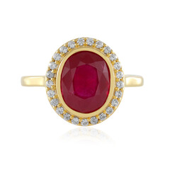 Anillo en plata con Rubí de Madagascar