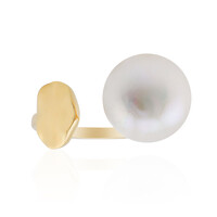 Anillo en plata con Perla blanca Freshwater