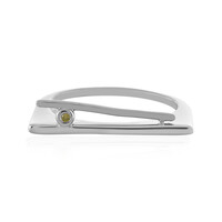 Anillo en plata con Diamante I3 amarillo