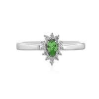 Anillo en plata con Tsavorita