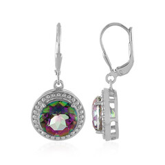 Pendientes en plata con Cuarzo místico