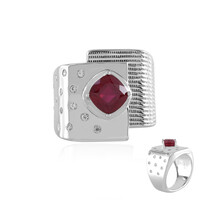 Anillo en plata con Rubí de Madagascar (de Melo)