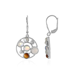 Pendientes en plata con Piedra de Luna blanca