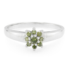 Anillo en plata con Diamante fantasía