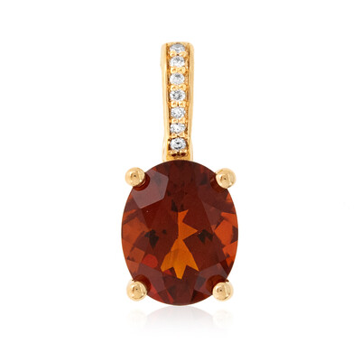 Colgante en oro con Citrino de Madeira