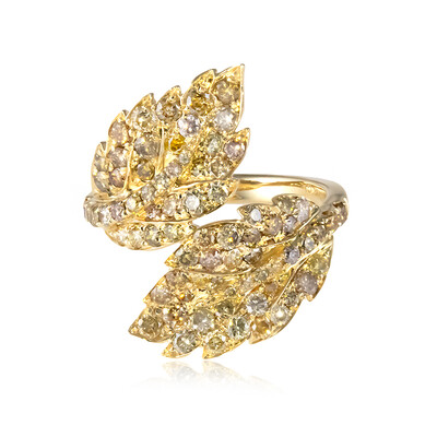 Anillo en oro con Diamante fancy SI2 (CIRARI)