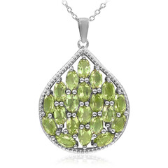 Collar en plata con Peridoto de Birmania