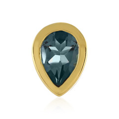Colgante en plata con Topacio azul de Londres