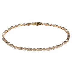 Brazalete en oro con Diamante SI2 (G)