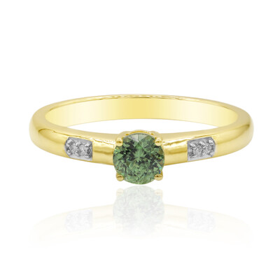 Anillo en oro con Demantoide de Madagascar (John Ferry)
