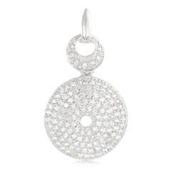 Colgante en plata con Topacio blanco