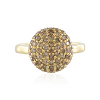 Anillo en plata con Diamante chocolate I2