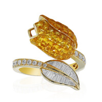Anillo en oro con Zafiro Ceylon amarillo (Estée Collection)
