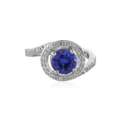 Anillo en plata con Tanzanita