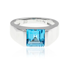 Anillo en plata con Topacio de Marambaia