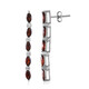 Pendientes en plata con Granate de Mozambique