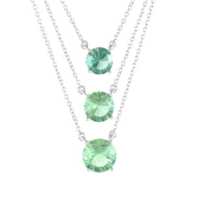 Collar en plata con Fluorita verde