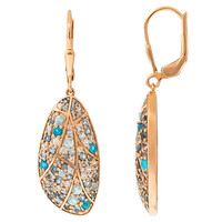 Pendientes en plata con Apatita azul (KM by Juwelo)