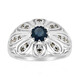 Anillo en plata con Zafiro azul (Annette classic)