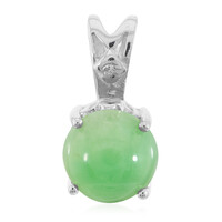 Colgante en plata con Crisoprasa imperial