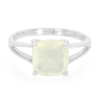 Anillo en plata con Piedra de Luna blanca