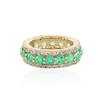 Anillo en oro con Esmeralda de Rusia