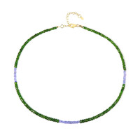 Collar en plata con Diópsido de Rusia