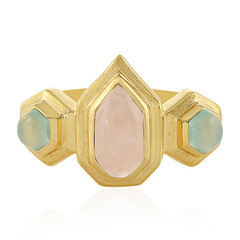 Anillo en plata con Cuarzo rosa