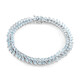 Brazalete en plata con Topacio azul cielo