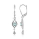 Pendientes en plata con Apatita azul