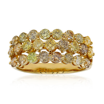 Anillo en oro con Diamante fancy SI2 (CIRARI)