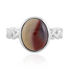 Anillo en plata con Mokaita