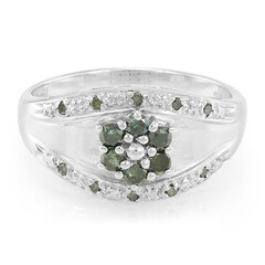 Anillo en plata con Diamante fantasía