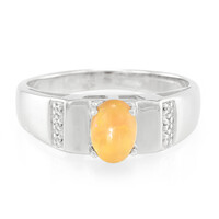 Anillo de hombre en plata con Ópalo Java