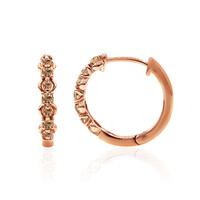 Pendientes en oro con Diamante rosa de Francia de Argyle SI1