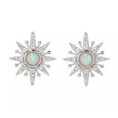 Pendientes en plata con Ópalo de Welo (Dallas Prince Designs)