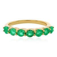 Anillo en oro con Esmeralda de Etiopía