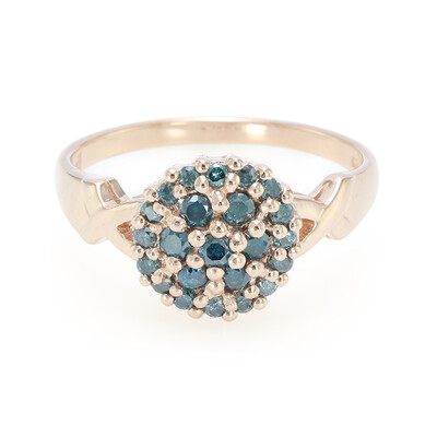 Anillo en plata con Diamante fantasía