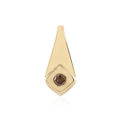 Colgante en oro con Diamante chocolate I2