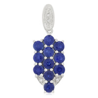 Colgante en plata con Zafiro azul