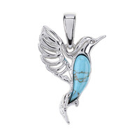 Colgante en plata con Turquesa